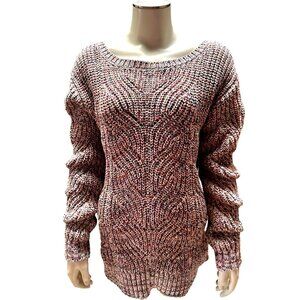 Coldwater Creek Womens Multicolor Knit Sweater M Cotton Acrylic